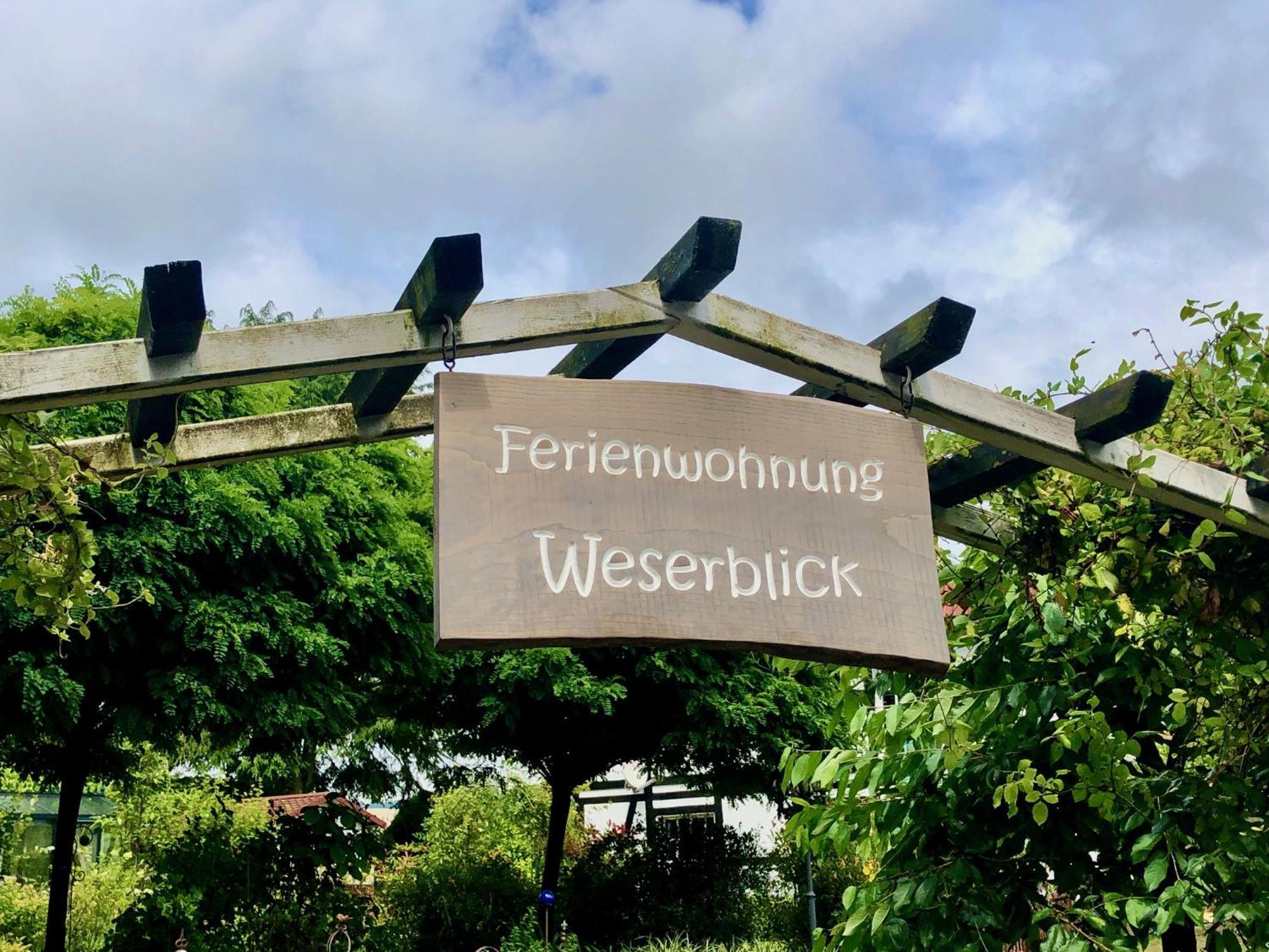 Ferienwohnung Weserblick Polle Exteriör bild
