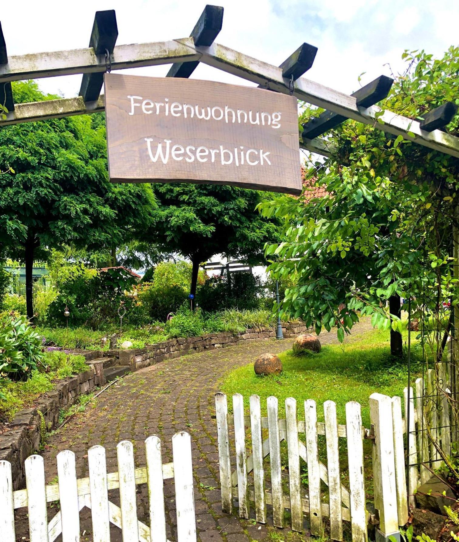 Ferienwohnung Weserblick Polle Exteriör bild